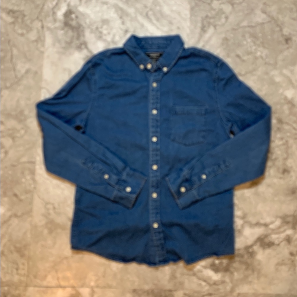 DENIM LONG SLEEVE SHIRT